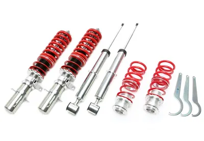 TA Technix Gewindefahrwerk Deep Version für Audi A1 (8X)/ Seat Ibiza IV (6J)/ Skoda Fabia III (5J)/ VW Polo 6R – X-GWVW11