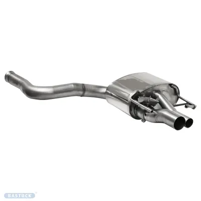 BASTUCK Endschalldämpfer RH, mit Doppel Ausgang Ø 63mm Ø 44 mm für Mercedes C-Klasse (W205) (MB/W205-K/C63-63/44R)