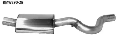 BASTUCK Vorschalldämpfer Benziner 4 Zylinder für BMW 3er E90/3er E91 / 3er E92/3er E93 (BMWE90-2B)