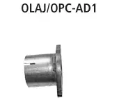 BASTUCK Motorsport Adapter mit Flansch zur Montage vom Turboabgangsrohr, vom Sportkatalysator oder vom für Opel Astra J OPC 2.0l Turbo (OLAJ/OPC-AD1)
