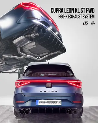 HG Motorsport EGO-X Klappenabgasanlage für Cupra Leon KL Sportstourer 2.0 TSI FWD 300 PS – 3,5" Edelstahl, ECE möglich