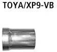 BASTUCK Verbindungsrohr auf Katalysator für Toyota Yaris II (TOYA/XP9-VB)