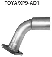 BASTUCK Verbindungsrohr Endschalldämpfer auf Serie für Toyota Yaris II (TOYA/XP9-AD1)
