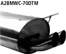 BASTUCK Endschalldämpfer DTM mit Doppel-Endrohr 2 x Ø 70 mm, 318ti/323ti Compact für BMW 3er E36 Compact (A2BMWC-70DTM)