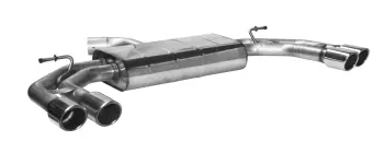 BASTUCK Endschalldämpfer mit Doppel-Endrohr LH + RH, 2 x Ø 76 mm mit Lippe für Audi A3 8V/S3 8V (AUA3/8V-Q76E)