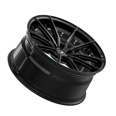 SIXNINE FF-THREE Felge 9x21 ET38 5x112 GlossyBlack – Einzelfelge