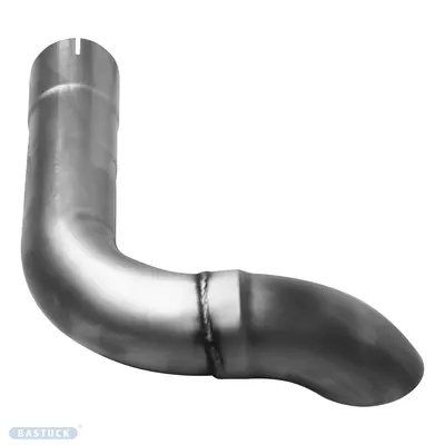 BASTUCK Endrohr links für original Heckschürze, 63mm für Volvo XC90 (VOXC90T8/H-TP63L)