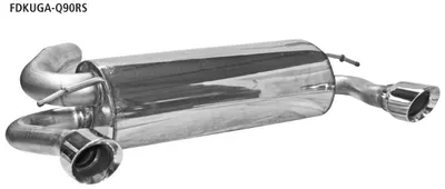 BASTUCK Endschalldämpfer mit Einfach-Endrohr LH + RH, 1 x Ø 90 mm für Ford Kuga (FDKUGA-Q90RS)