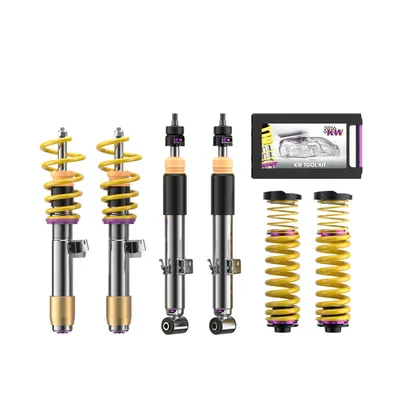 KW V3 Gewindefahrwerk für BMW M2 G87 / M3 G80 / M4 G82 | inox-line, inkl. Stilllegung für elektr. Dämpfer