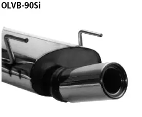 BASTUCK Endschalldämpfer mit Einfach-Endrohr 1 x Ø 90 mm für Opel Vectra B (OLVB-90SI)