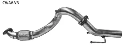 BASTUCK Flexibles Verbindungsrohr vorne (nur für 1.6l Benziner) für Chevrolet Aveo 2 ab 2011 (CV/AV-VB)