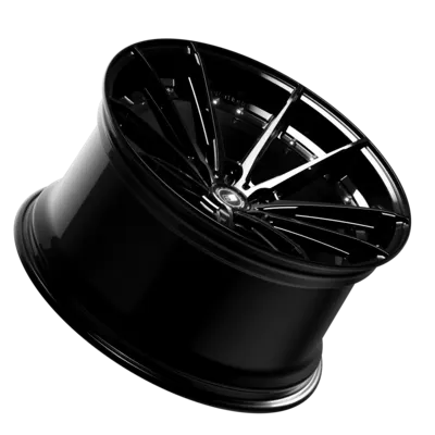 SIXNINE FF-THREE Felge 11x22 ET27 5x112 GlossyBlack – Einzelfelge
