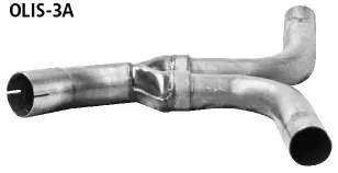 BASTUCK Y-Verbindungsrohr hinten für 2 Endschalldämpfer 2WD für Opel Insignia A (OLIS-3A)