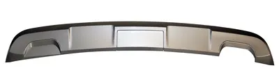 BASTUCK Heckschürzenansatz lackiert Farbe: KB1 silber, mit Ausschnitt für Endrohre RH für Kia Sorento UM ab Bj. 2014 (KIA/SOR-HE1/AR)