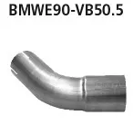 BASTUCK Verbindungsrohr Endschalldämpfer auf Serie, nur passend für 320si + 4 Zyl. Benziner für BMW 3er E90/3er E91 / 3er E92/3er E93 (BMWE90-VB50.5)