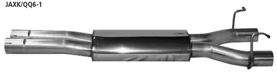 BASTUCK Vorschalldämpfer für Jaguar XK/XKR Typ QQ6 (JAXK/QQ6-1)