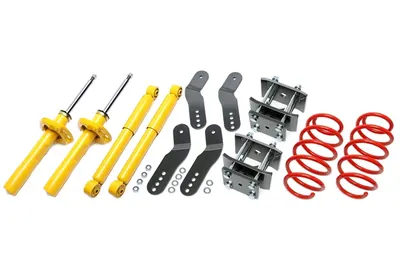TA Technix Sportfahrwerk für VW Caddy III / IV (2K/2KN 40/45-75mm) – VA=40mm / HA=45-75mm – Federbein Ø55mm – EVOVW138/1 (ohne Gutachten)