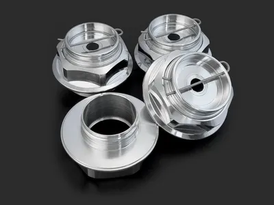 MG-line Sechskantmuttern V2 hochglanzpoliert für BBS RC 041 / Style 29 (bündig)
