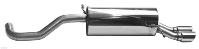 BASTUCK Endschalldämpfer mit Doppel-Endrohr 2 x Ø 76 mm 20° schräg geschnitten für Volkswagen Polo 6 AW inklusive GTI (VWP6/AW-76T)