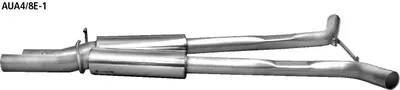 BASTUCK Vorschalldämpfer 6 Zylinder Quattro + 8 Zylinder S4 für Audi A4/S4 B6/B7 (AUA4/8E-1)