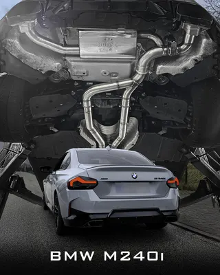 EGO-X Klappenabgasanlage für BMW M240i G42 (B58) – 3,5" Edelstahl, ECE mit Bull-X Tronic