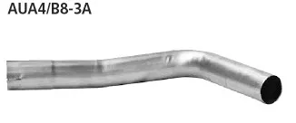 BASTUCK Verbindungsrohr für 1 Endschalldämpfer LH für Audi A4 B8/A5 B8 (AUA4/B8-3A)