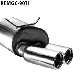 BASTUCK Endschalldämpfer mit Doppel-Endrohr 2 x Ø 90 mm für Renault Megane 1 Coach-Coupé (REMGC-90TI)