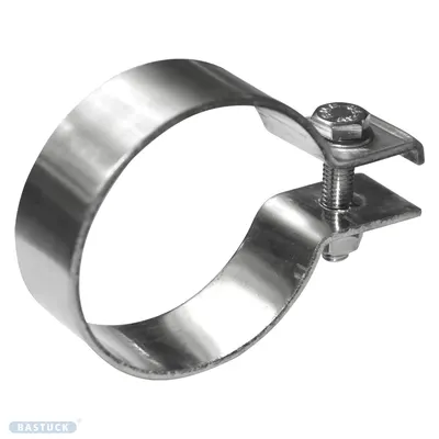 BASTUCK Auspuffschelle Edelstahl Ø 51-55 mm – Zubehör für BASTUCK Sportauspuffanlagen (SCH51)