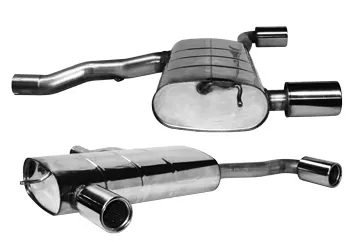 BASTUCK Endschalldämpfer mit Einfach-Endrohr 1 x Ø 90 mm LH+RH für BMW Mini F56 (MI/F56-T90I)