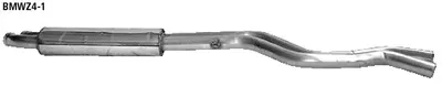 BASTUCK Vorschalldämpfer für BMW Z4 E85 Roadster (Bj. 2002-2006) (BMWZ4-1)