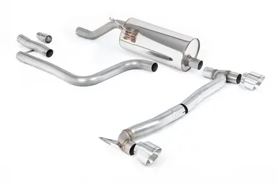 Milltek Abgasanlage Dual Ford Fiesta Mk8 EcoBoost GPF 100+125 PS