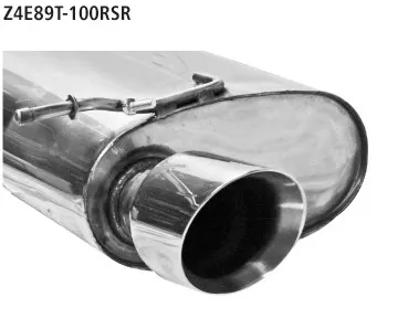 BASTUCK Endschalldämpfer mit Einfach-Endrohr 1 x Ø 100 mm 30° schräg geschnitten (im RACE Look) RH rechts für BMW Z4 E89 (Z4E89T-100RSR)