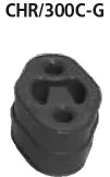 BASTUCK Aufhängegummi Endschalldämpfer RH für Chrysler 300C V6 Benziner (CHR/300C-G)