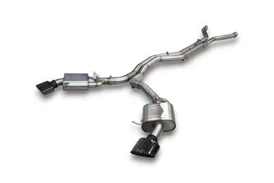 EGO-X Klappenabgasanlage für Audi RS4 B9 / RS5 B9 quattro 450 PS mit OPF – 76 mm Full-Flow Edelstahl, ECE möglich