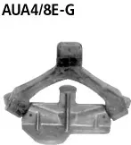 BASTUCK Aluminiumhalter + Gummi ( bei Turbo-Modellen nicht erforderlich) A4/8E für Audi A4/S4 B6/B7 / Exeo (AUA4/8E-G)