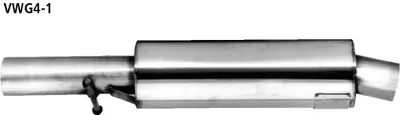 BASTUCK Vorschalldämpfer für Audi A3 8L/S3 8L u. a. (VWG4-1)
