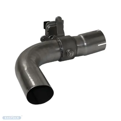 BASTUCK Einfach-Endrohr Ø 63 mm für Serien-Endrohrblende LH mit Abgasklappe für Volvo V60/S60 (VOV60T8/H-TP/K63OV)