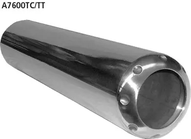 BASTUCK Gerades Endrohr im Audi TT Armaturen-Design, Länge 340 mm – universell (A7600TC/TT)