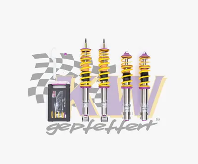gepfeffert.com Gewindefahrwerk INOX V3+ für Golf I / Jetta I / Scirocco I (tiefe Ausführung) | 35H80116