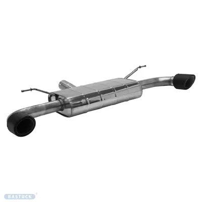 BASTUCK Endschalldämpfer mit Einfach-Endrohr Carbon 1x Ø 100 mm LH+RH (im RACE Look) für Ford Focus 4 (FDFO4/ST-T100CS)