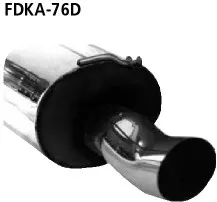 BASTUCK Endschalldämpfer DTM mit Einfach-Endrohr 1 x Ø 76 mm für Ford KA RBT (Bj. 1996-2008) (FDKA-76D)