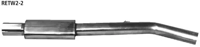 BASTUCK Mittelschalldämpfer für Renault Twingo 2 / Wind (RETW2-2)