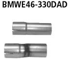 BASTUCK Adaptersatz Komplettanlage auf Kat für 120 / 135 KW Modelle für BMW 3er E46 (BMWE46-330DAD)