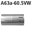 BASTUCK Adapter Komplettanlage auf Serie auf Ø 60.5 mm für Opel Corsa / Polo 6C (A63A-60.5VW)