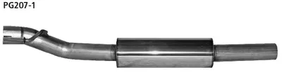 BASTUCK Vorschalldämpfer für Citroen C2 u. a. (PG207-1)