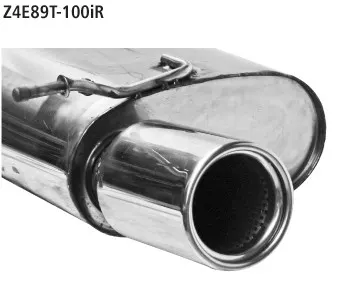 BASTUCK Endschalldämpfer mit Einfach-Endrohr gerade mit Einsatz 1 x Ø 100 mm RH rechts für BMW Z4 E89 (Z4E89T-100IR)