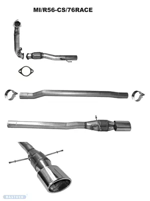 BASTUCK Motorsportanlage bestehend aus Turboabgangsrohr, Flanschdichtung für BMW Mini R56 (MI/R56-CS/76RACE)