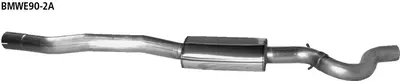 BASTUCK Vorschalldämpfer Benziner für BMW 3er E90/3er E91 / 3er E92/3er E93 (BMWE90-2A)
