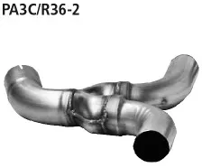 BASTUCK Y- Verbindungsrohr für Volkswagen Passat Typ 3C + 3CC Coupé (PA3C/R36-2)