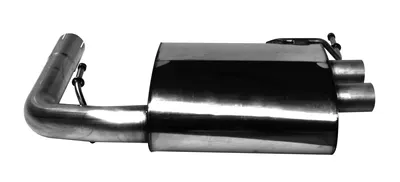 BASTUCK Endschalldämpfer LH mit 2x Ausgangsrohr Ø 50.8 mm für Original Heckschürzenblende für Skoda Octavia III 5E RS TDI (SKOC/5E-RS/TDI)